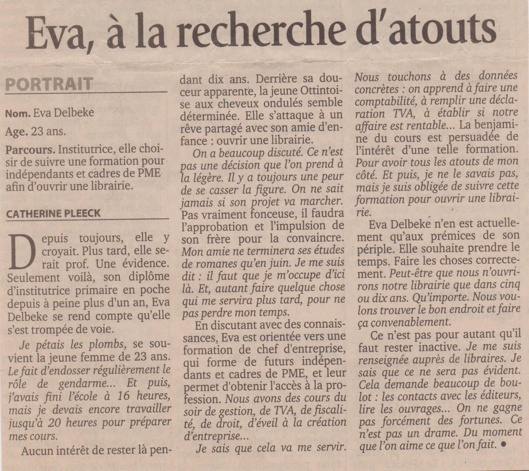 Le Soir 24 05 2002