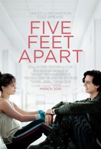 five feet apart